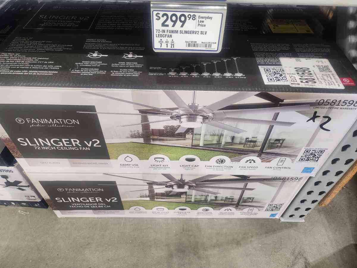 Fanimation Slinger v2 Ceiling Fan BRAND NEW - Homosassa, Florida - FleaMarketBay