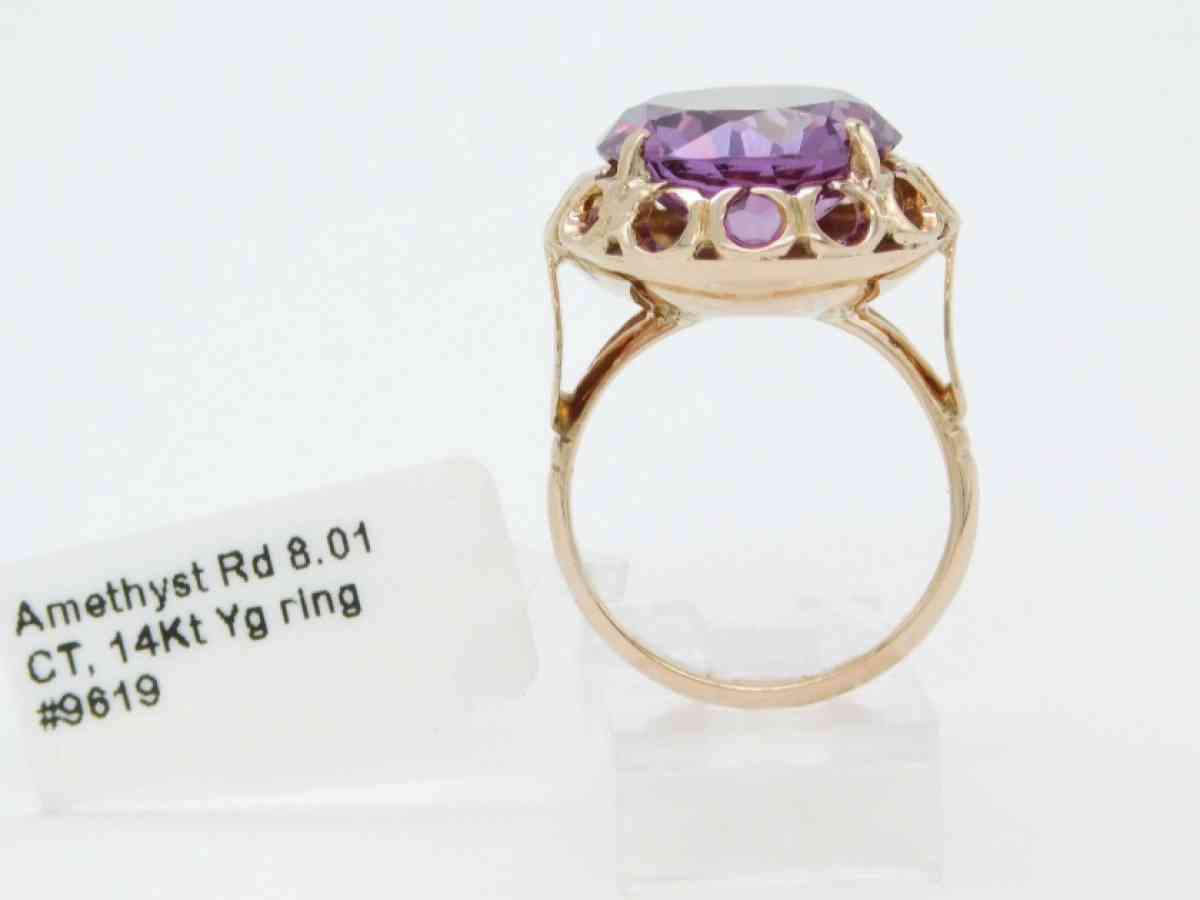 14k gold  yellow natural Amethyst - Antioch, Tennessee - FleaMarketBay
