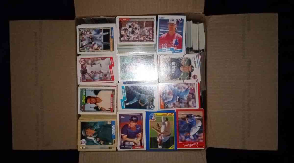 huge baseball card lot large flat rate box filled - Albemarle, North Carolina - FleaMarketBay