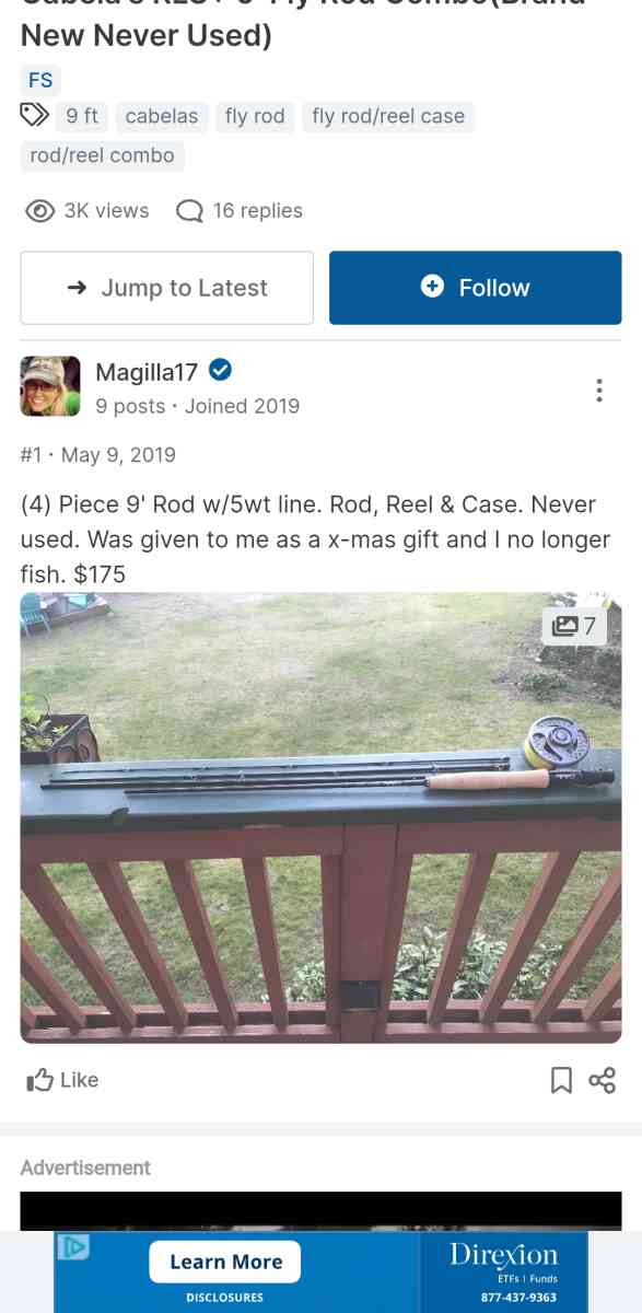 Cabelas RLS with case - Clackamas, Oregon - FleaMarketBay