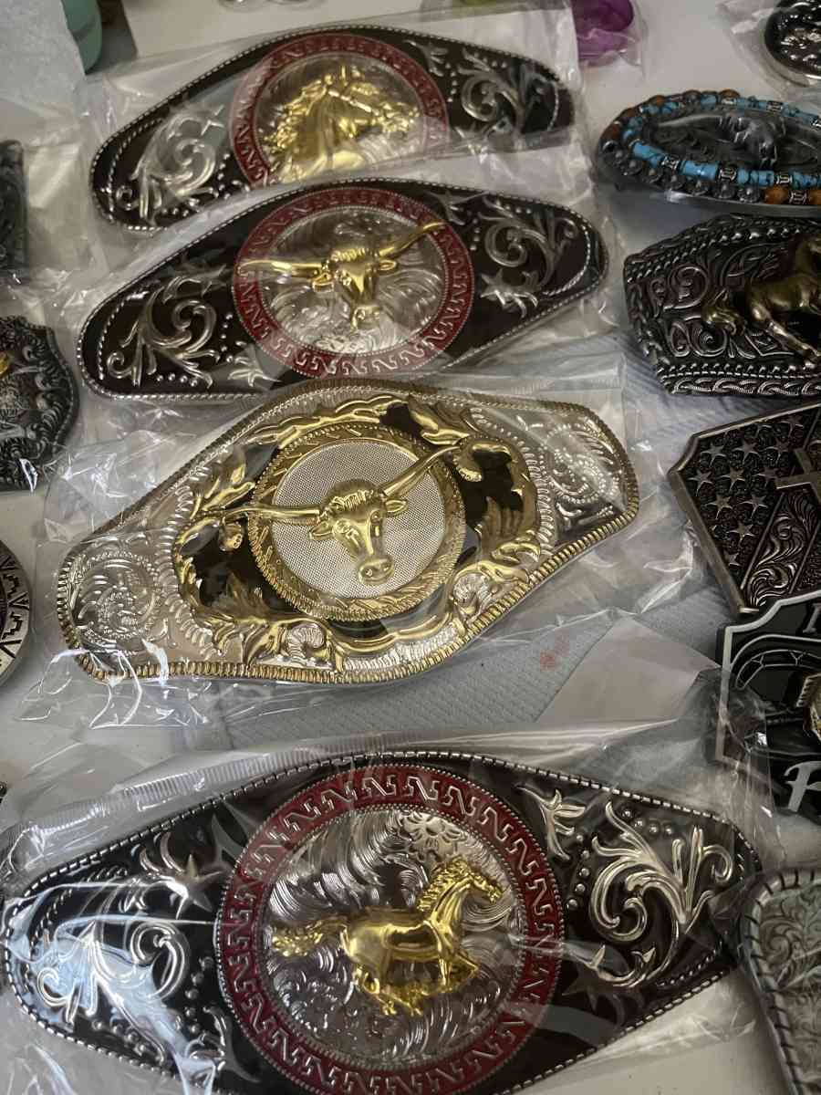 belt buckles handmade jewelry table center piece and more - Yuba City, California - FleaMarketBay