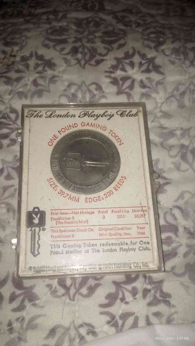 ICONIC KEY GAVE ACCESS TO PLAYBOY BUNNY CLUB - Sarasota, Florida