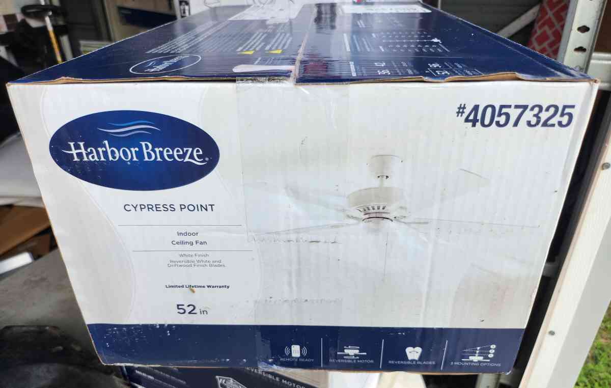 Harbor Breeze Cypress Point Ceiling Fan BRAND NEW - Homosassa, Florida - FleaMarketBay