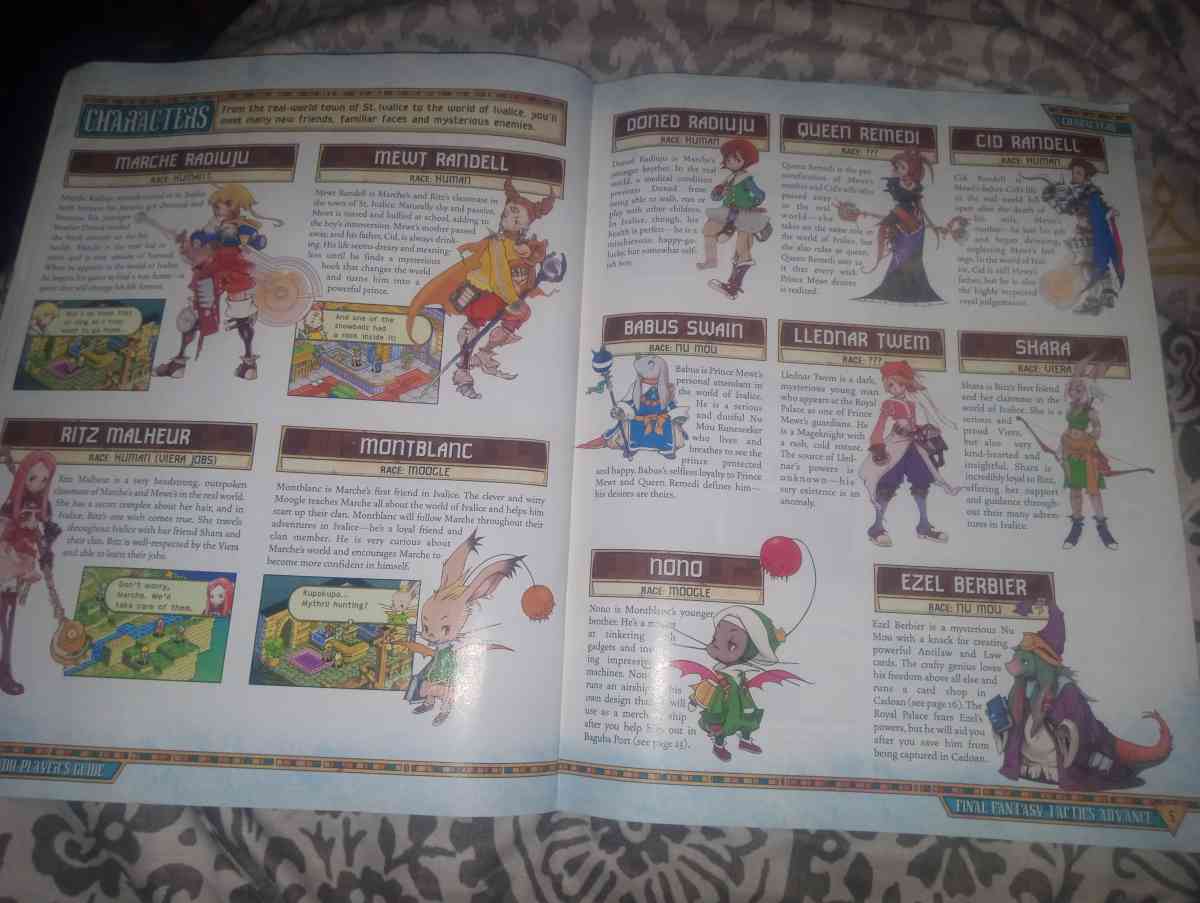 Final Fantasy Tactics Advance guide Book - Jasper, Missouri - FleaMarketBay
