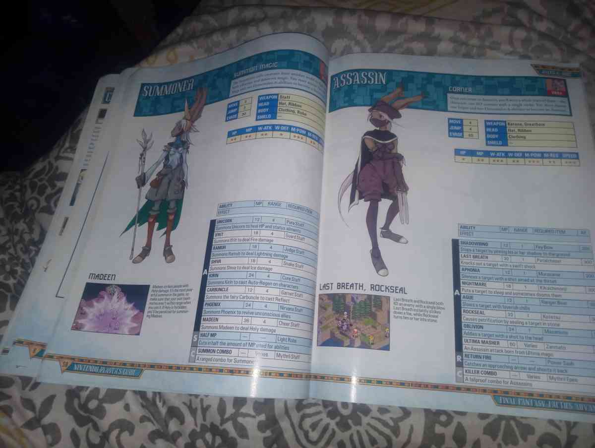 Final Fantasy Tactics Advance guide Book - Jasper, Missouri - FleaMarketBay