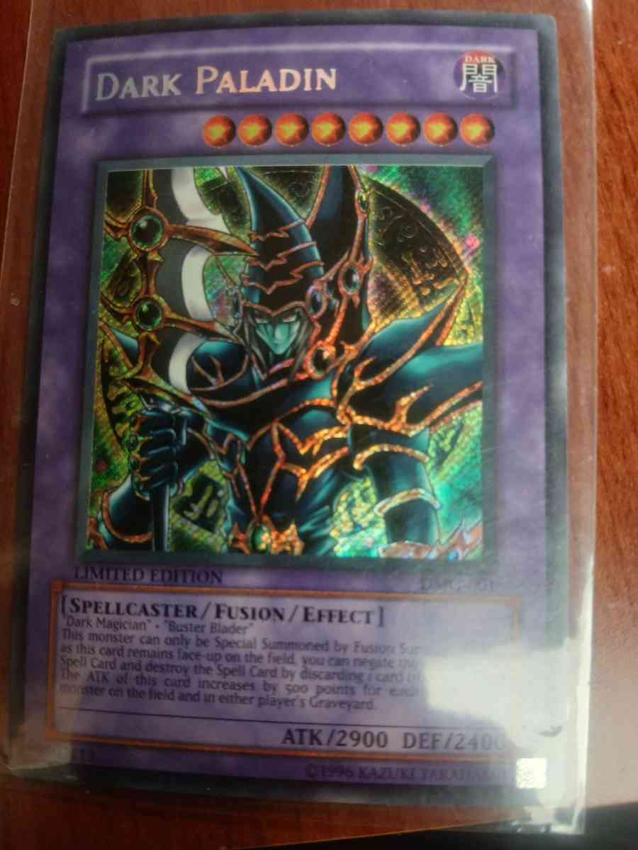 yugiuh Dark Paladin 1996 dmg 001 - Kenai, Alaska - FleaMarketBay