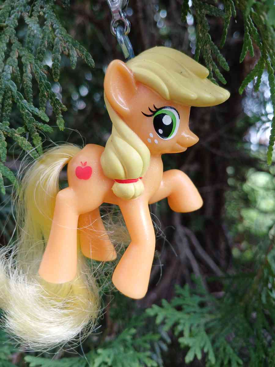 MLP My Little Pony AJ  Brushable 2011 2 inch Hasbro Upcycled - Kingston, Pennsylvania - FleaMarketBay