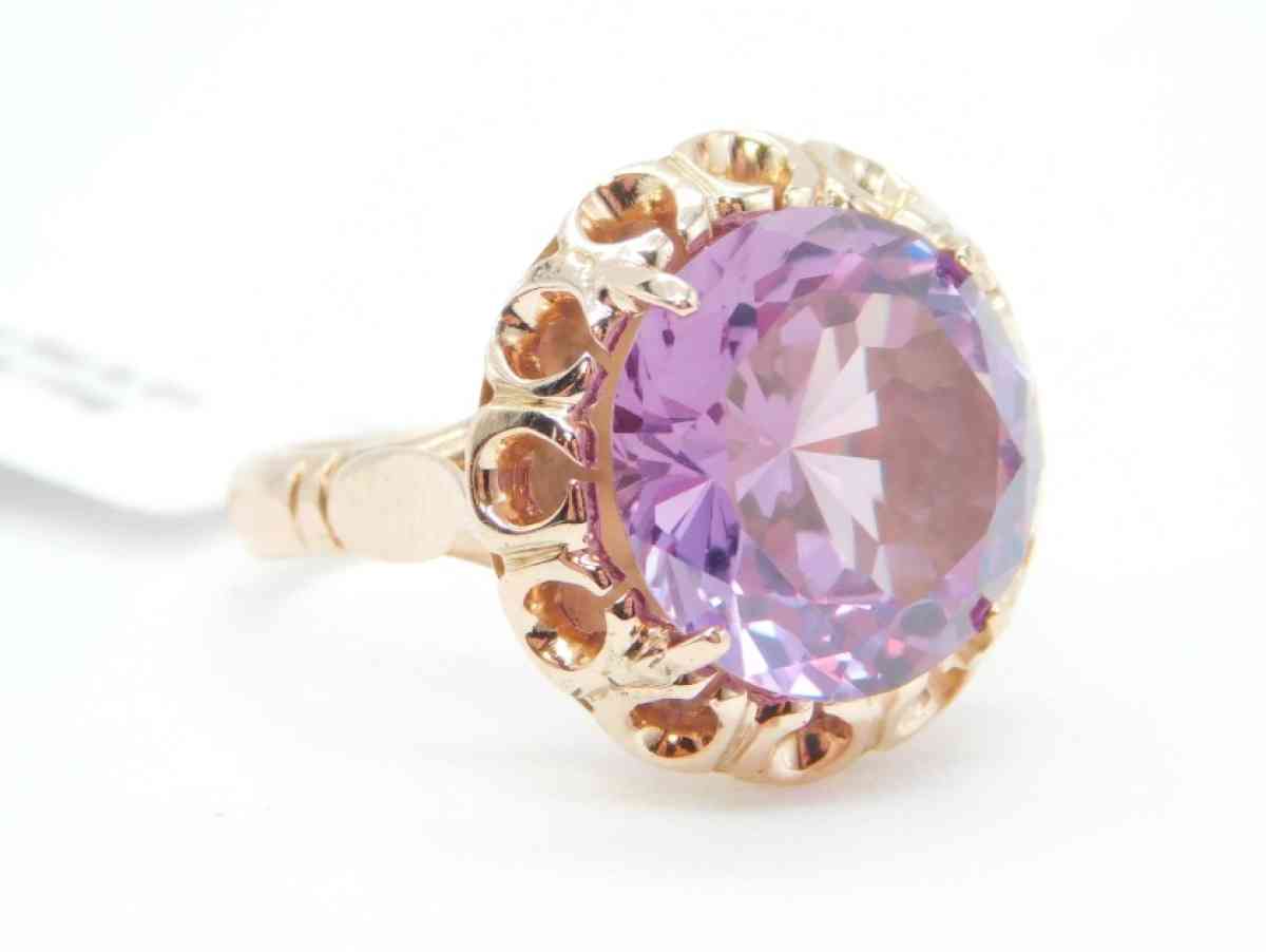 14k gold  yellow natural Amethyst - Antioch, Tennessee - FleaMarketBay