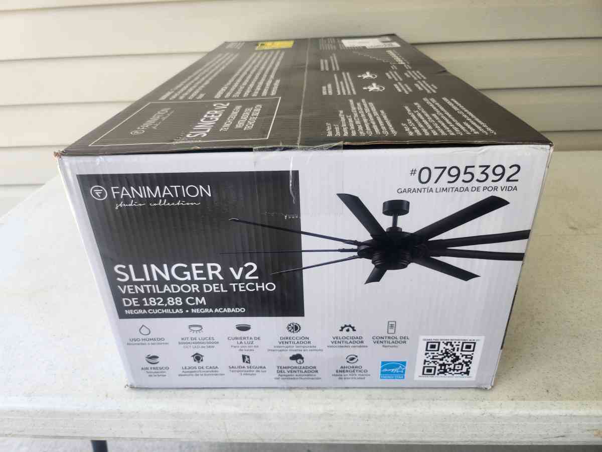 72 Inch Fanimation Slinger v2 Ceiling Fan BRAND NEW - Homosassa, Florida - FleaMarketBay