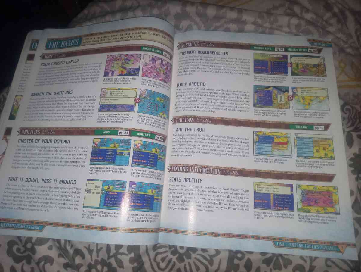 Final Fantasy Tactics Advance guide Book - Jasper, Missouri - FleaMarketBay