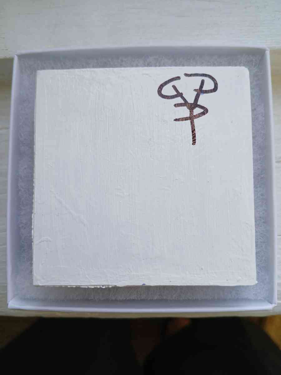 Orb Eruption Acrylic Pour Painted Magnetic Stretched Canvas - Kingston, Pennsylvania - FleaMarketBay