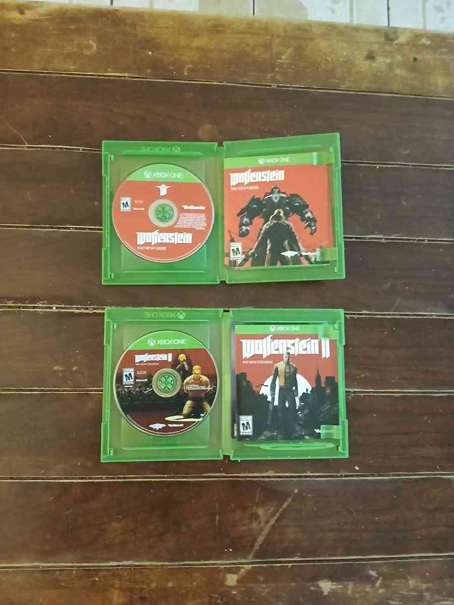 2 Wolfenstein Games for Xbox One - North Hollywood, California - FleaMarketBay