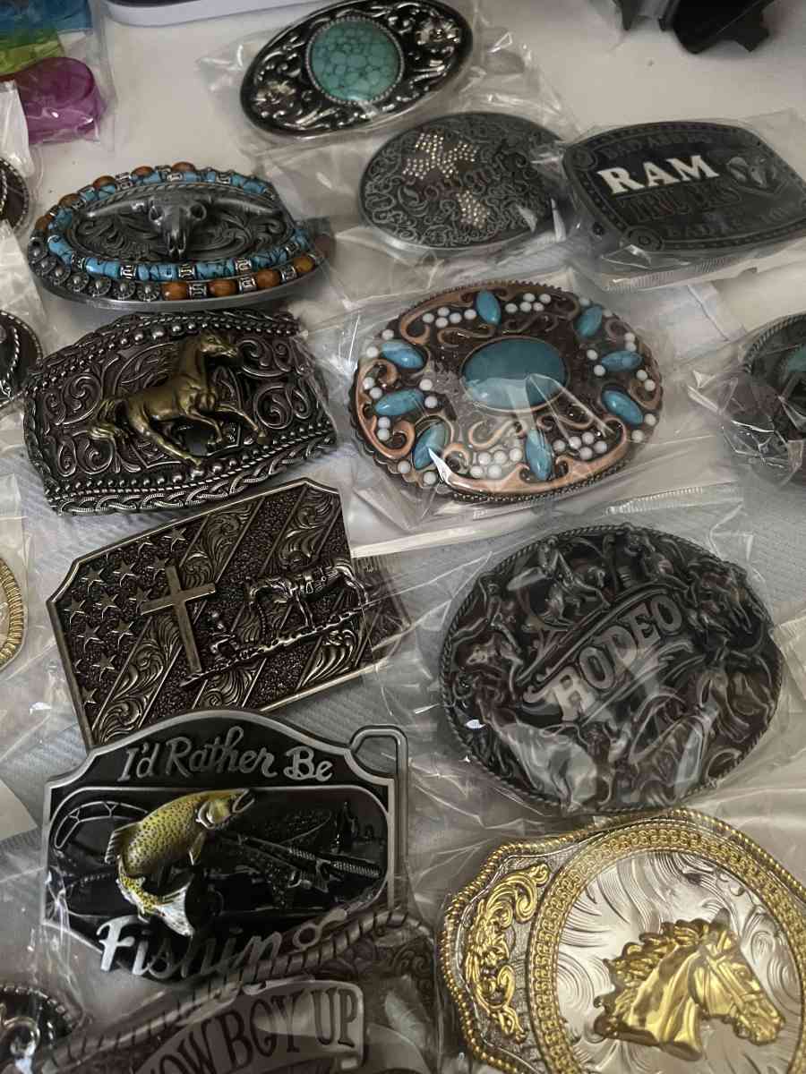 belt buckles handmade jewelry table center piece and more - Yuba City, California - FleaMarketBay