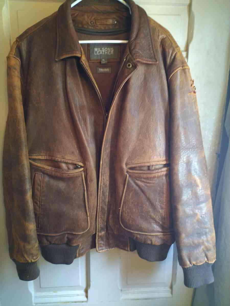 old school Wilson Brown Leather Jacket - Pittsburgh, Pennsylvania
