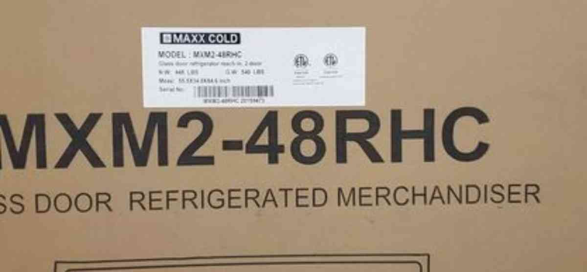 Double Door Refrigerator New MaxCold 48 Cu Ft RRR Appliances - Rock Island, Tennessee - FleaMarketBay