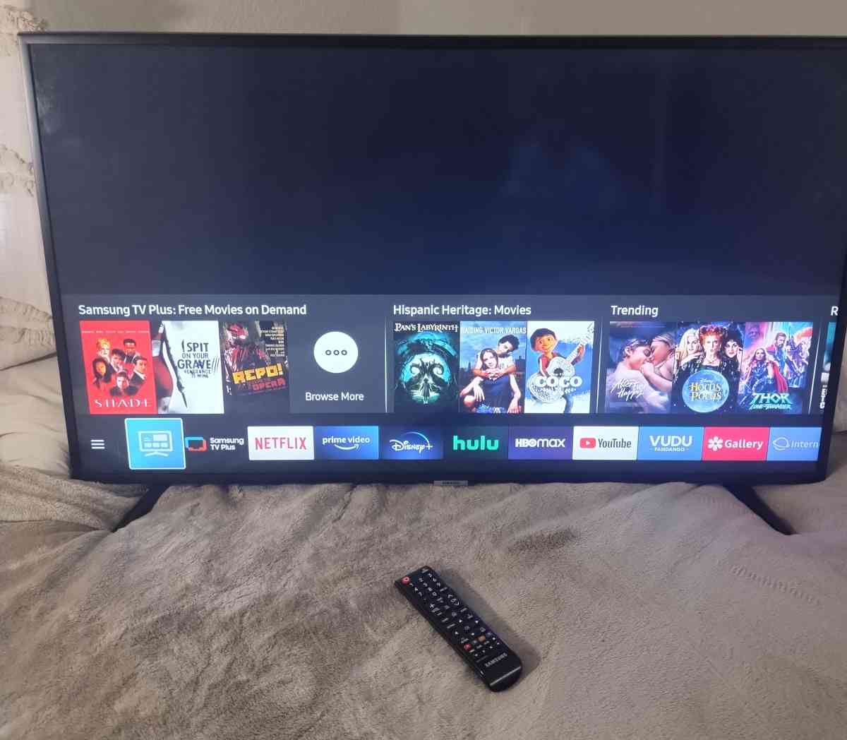 45 inch Roku TV with remote control