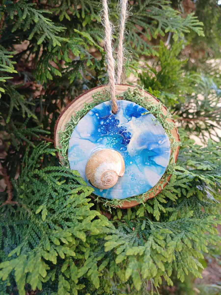 Down by the Sea Hanging Wooden Pour Painted Sharks Eye Ornam - Kingston, Pennsylvania