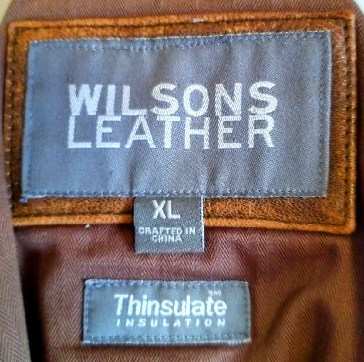 old school Wilson Brown Leather Jacket - Pittsburgh, Pennsylvania - FleaMarketBay