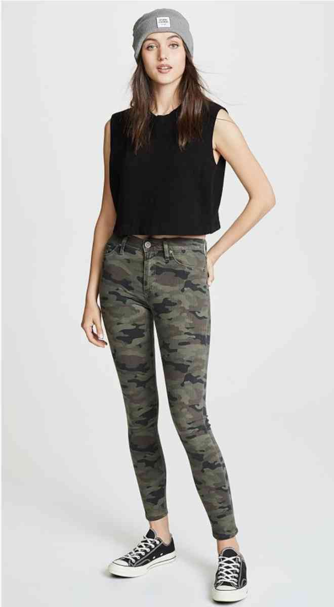 Hudson Camouflage High Waist Barbara Supper Skinny Jeans S28 - Newberry, Florida - FleaMarketBay