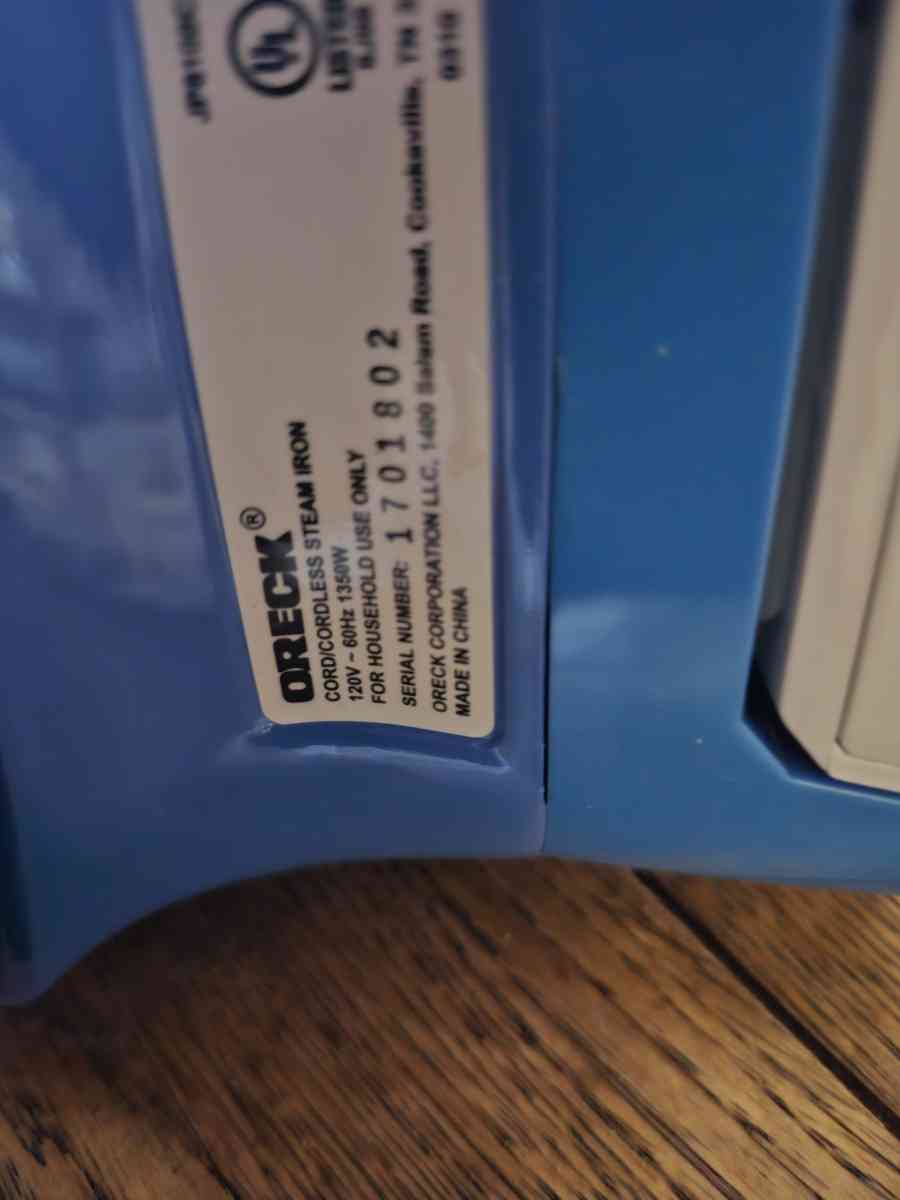 oreck steam iron cord cordless brand new - Eldorado, Illinois - FleaMarketBay
