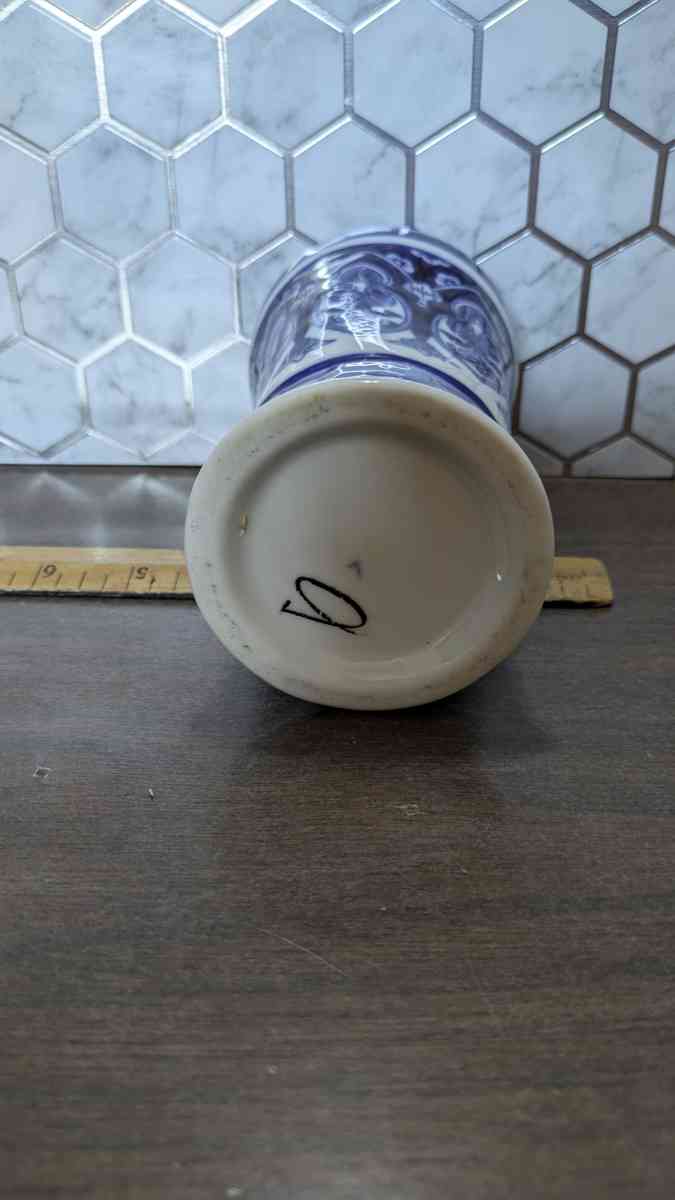 Antique Blue and White Porcelain Bottle - Phoenix, Arizona - FleaMarketBay