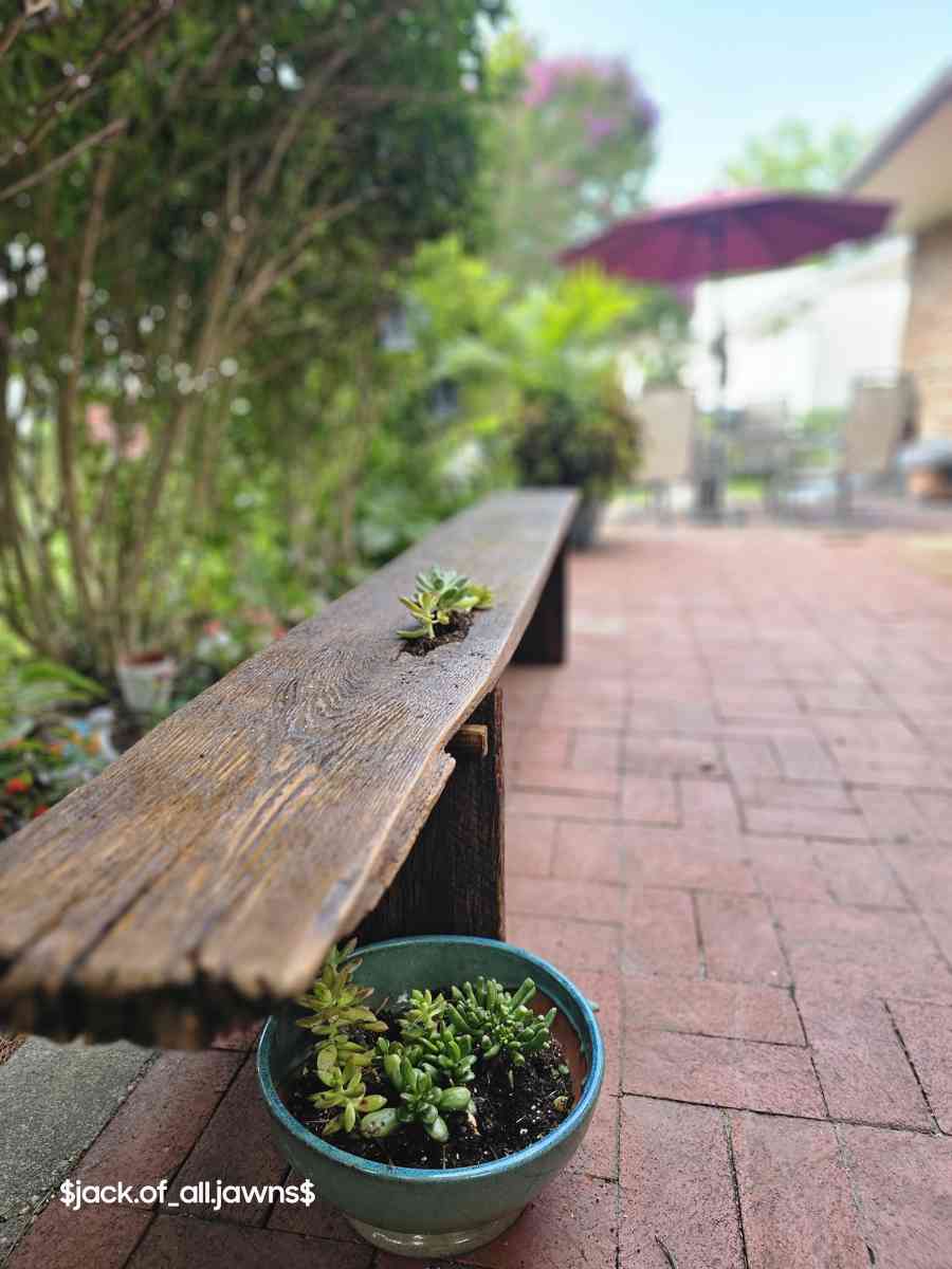 Reclaimed oak board bench 1839 - Abington, Pennsylvania - FleaMarketBay