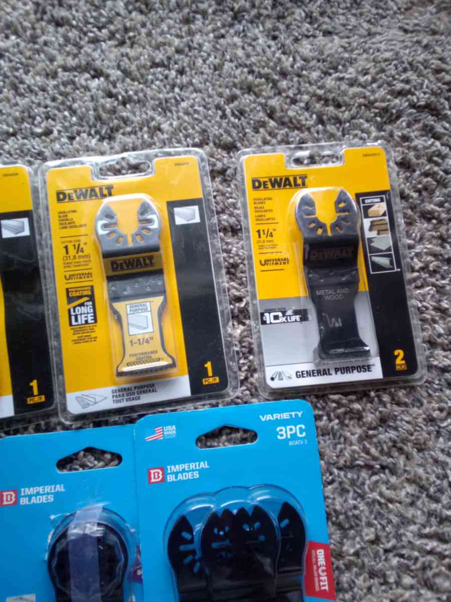 DeWalt Bosch Imperial Blades oscillating blades bundle - Indianapolis, Indiana - FleaMarketBay
