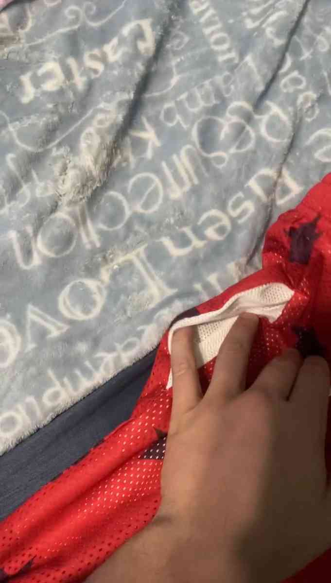 Red Eric Emanuel Bape Shorts all sizes - Atlanta, Georgia - FleaMarketBay