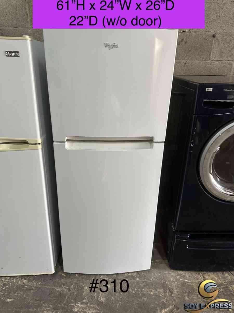 Whirlpool refrigerator top and bottom 24W