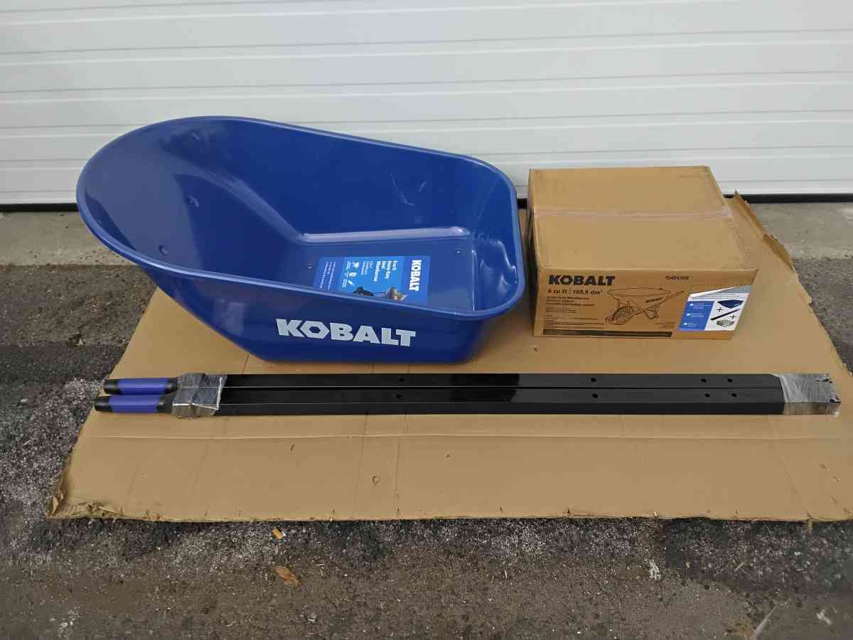 Brand New All Steel Kobalt Wheelbarrow Hardware Tire - Williamstown, New Jersey - FleaMarketBay