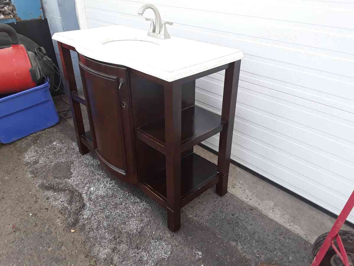 Nice Bathroom Vanity with Moen Faucet Very Clean Like New - Williamstown, New Jersey - FleaMarketBay
