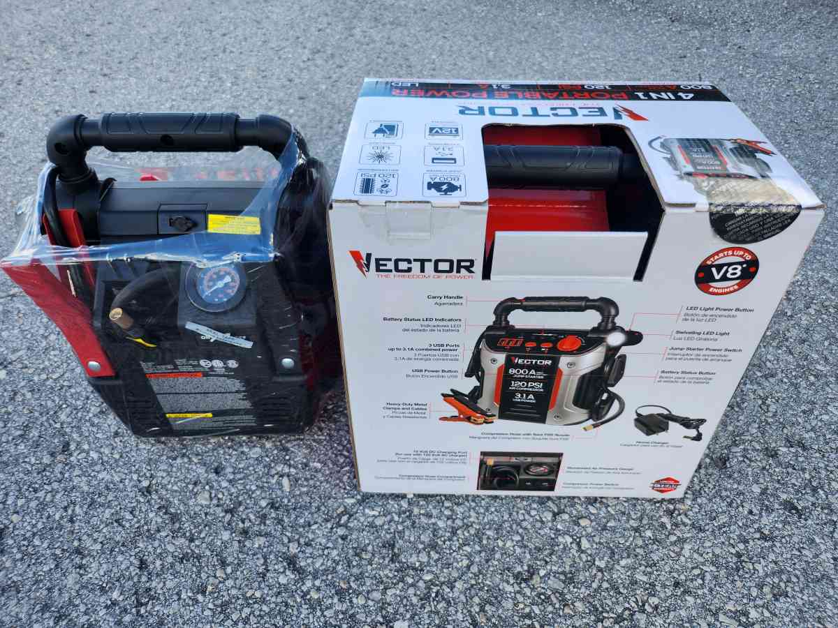 Vector 4 In1 Portable Jump Starter - Homosassa, Florida - FleaMarketBay