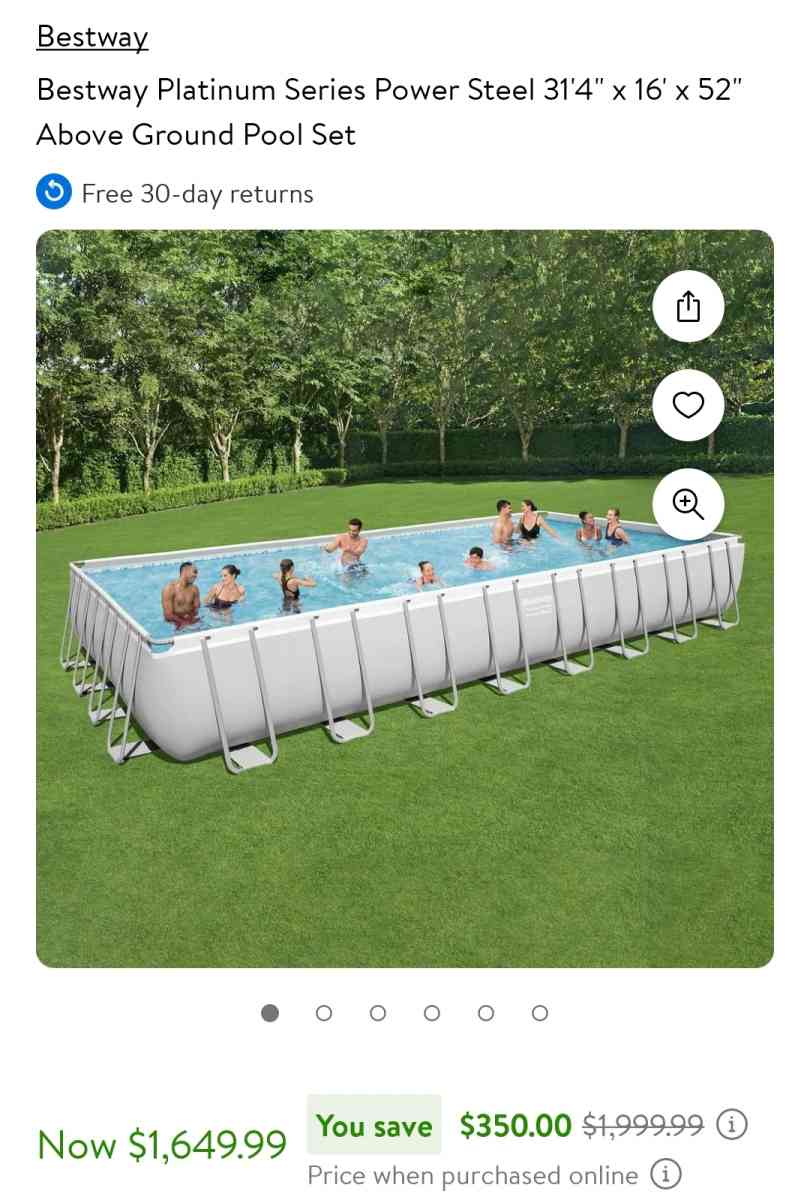 Bestway Power Steel 31ft Metal Frame Pool - Homosassa, Florida - FleaMarketBay