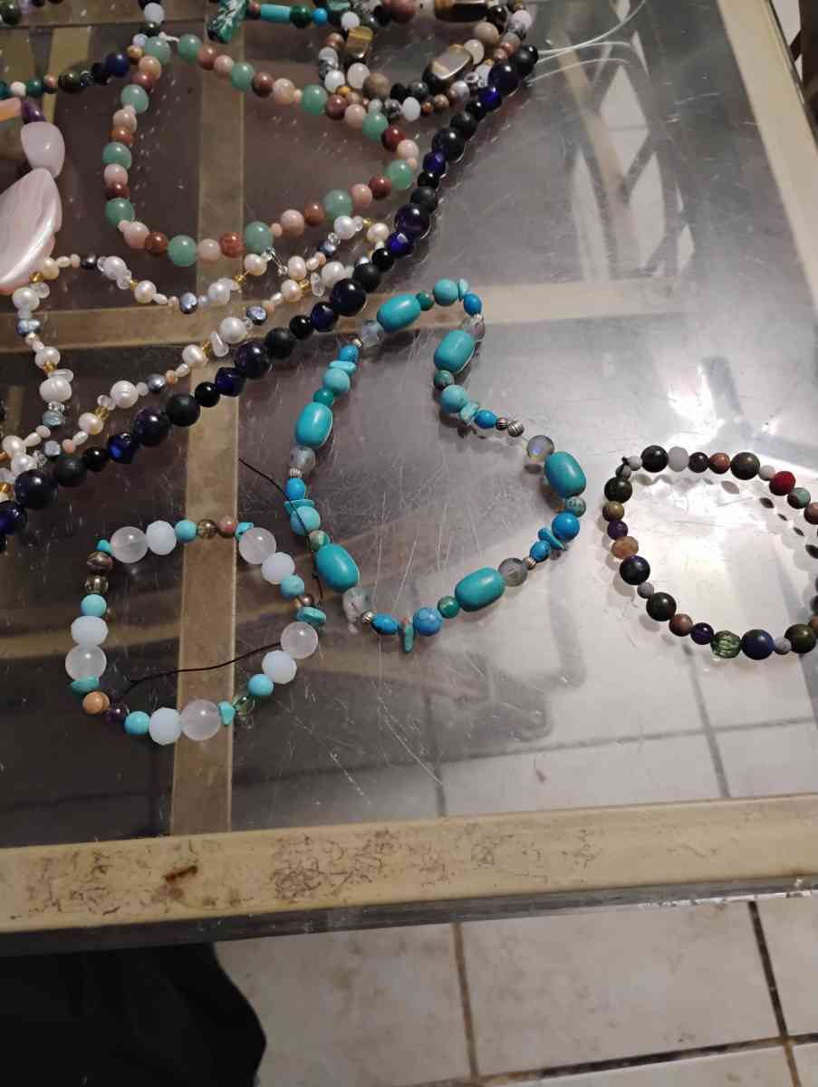 Gemstones Necklace and Bracelet - Salt Lake City, Utah - FleaMarketBay