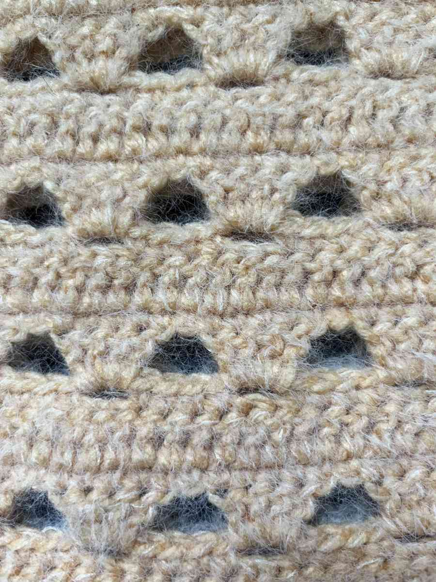 Crocheted Lace Scarf - Ridgway, Pennsylvania - FleaMarketBay