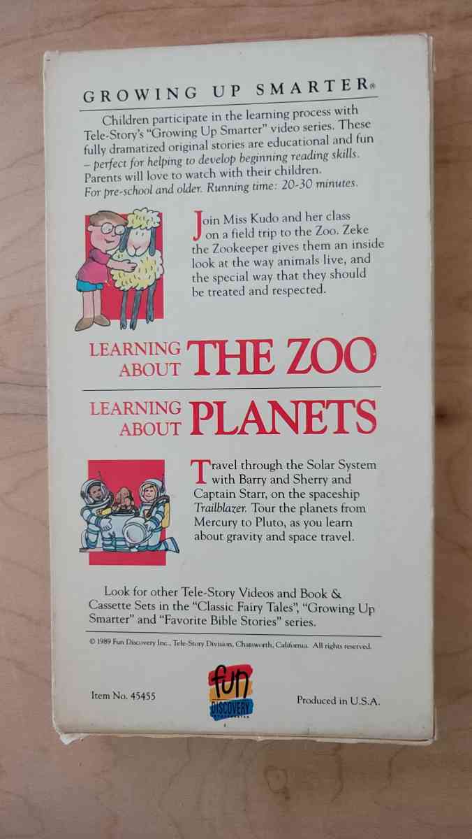 Learning About the ZooPlanets VHS movie cheap - Campbell, California - FleaMarketBay