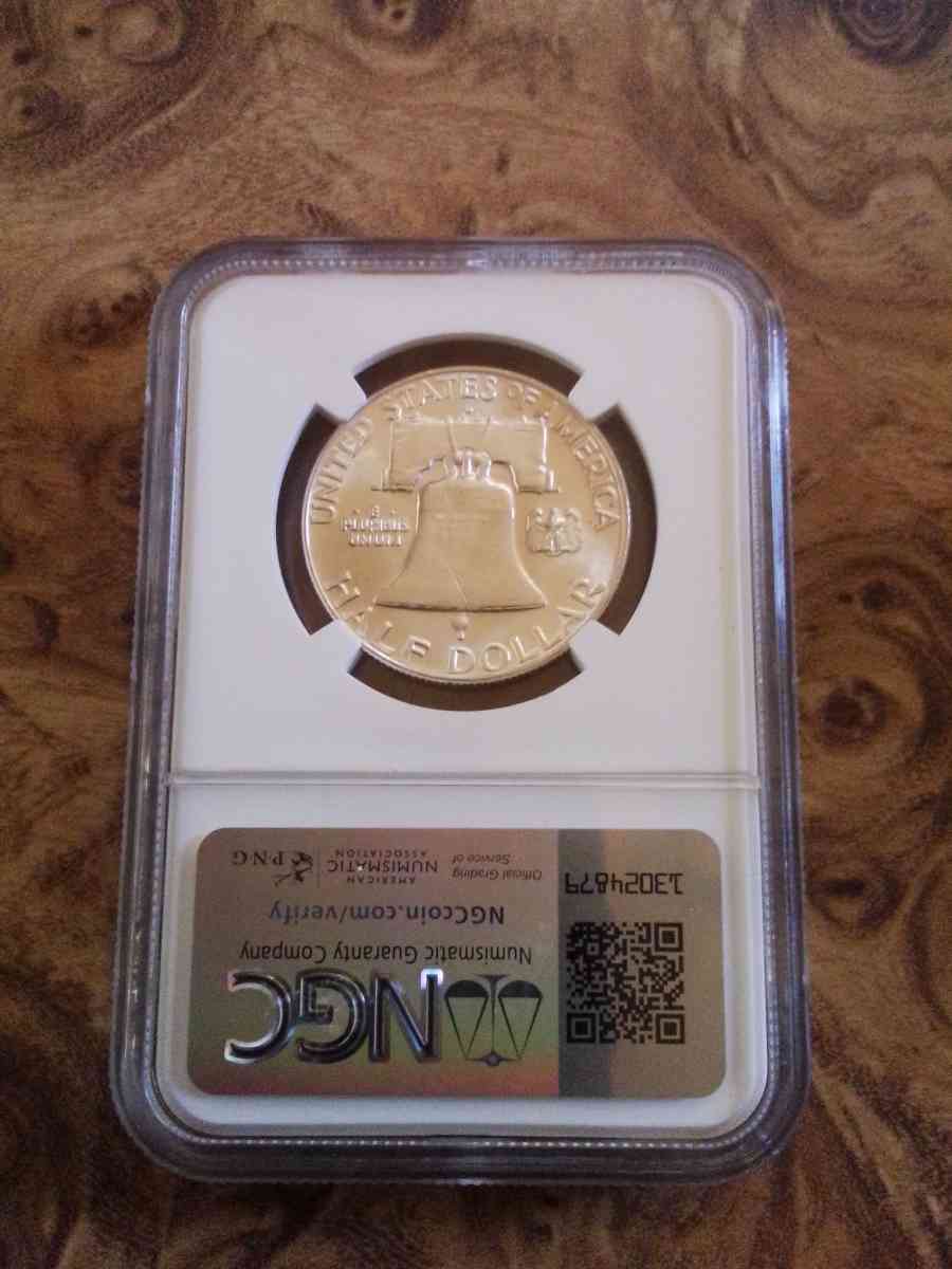 Three NGC Graded Franklin Silver Half Dollars - Newark, California - FleaMarketBay