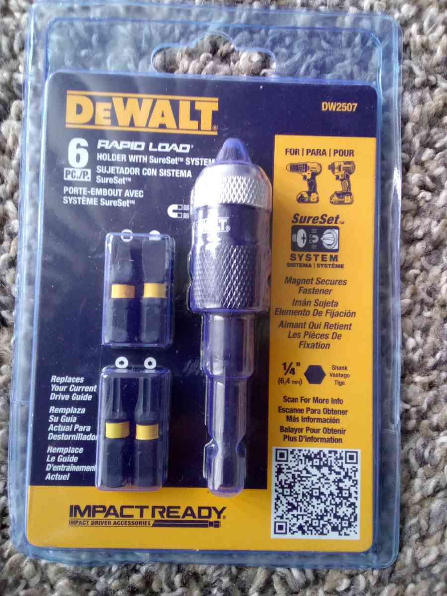 Dewalt Rapid Load Holder With SureSet 6pc - Indianapolis, Indiana