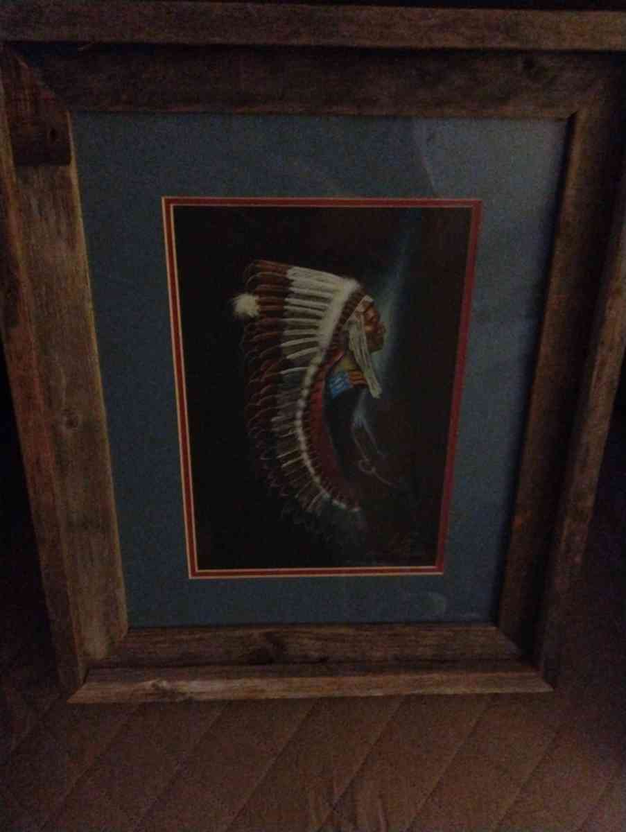 Signed and Numbered Jon Tiger Print - Okmulgee, Oklahoma - FleaMarketBay