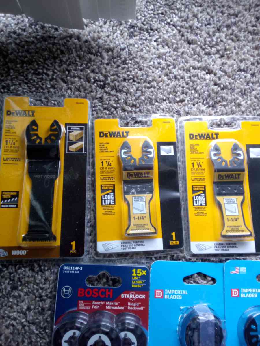 DeWalt Bosch Imperial Blades oscillating blades bundle - Indianapolis, Indiana - FleaMarketBay