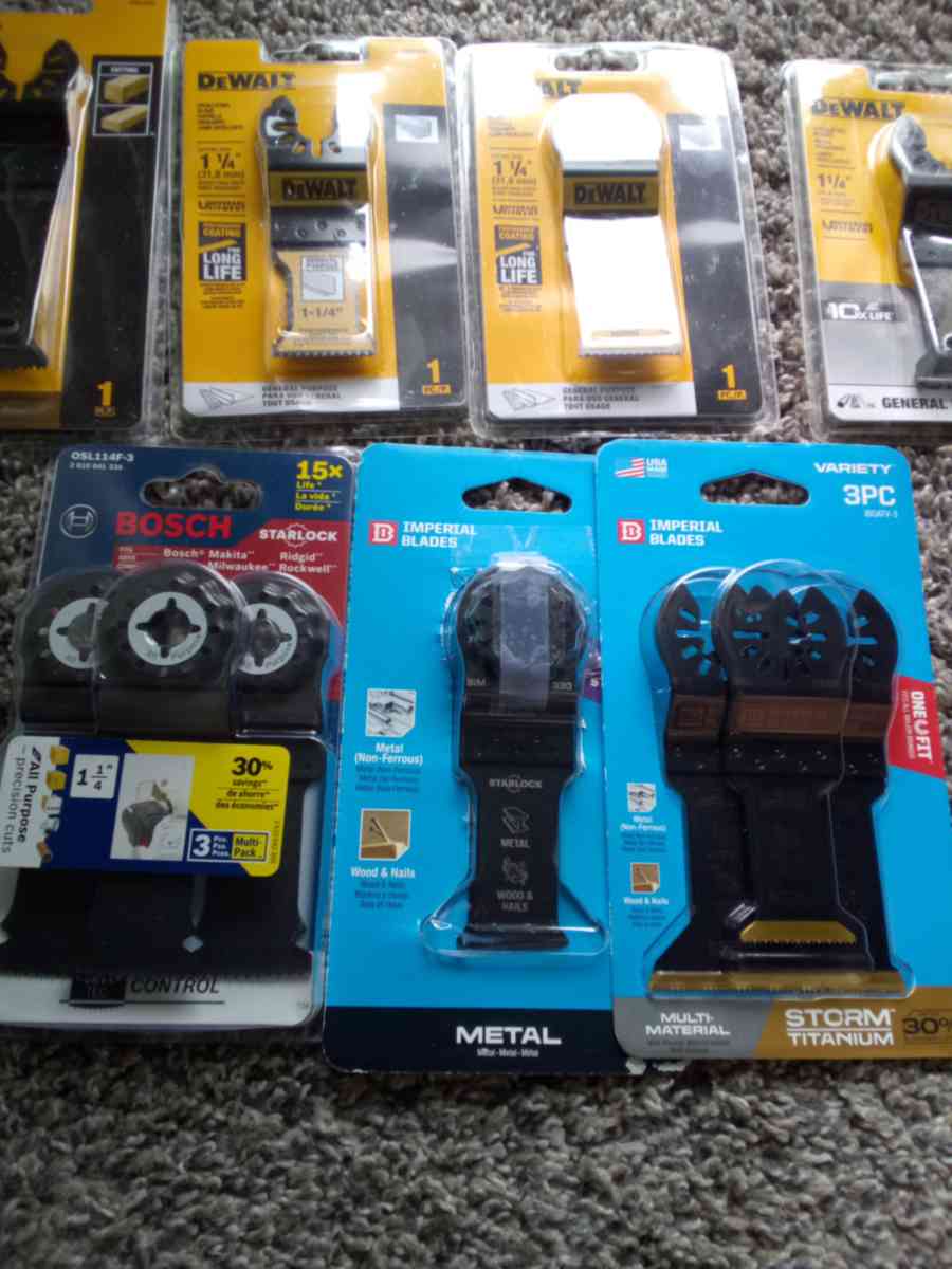 DeWalt Bosch Imperial Blades oscillating blades bundle - Indianapolis, Indiana - FleaMarketBay