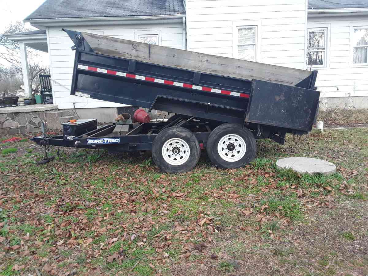 2018 sure track Dump  Trailer Tag along dual Rams  Alxes - Williamstown, New Jersey - FleaMarketBay