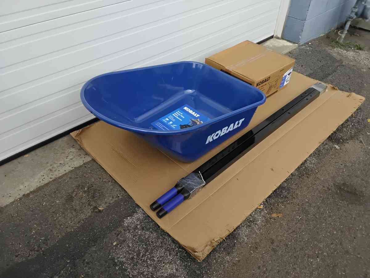 Brand New All Steel Kobalt Wheelbarrow Hardware Tire - Williamstown, New Jersey - FleaMarketBay