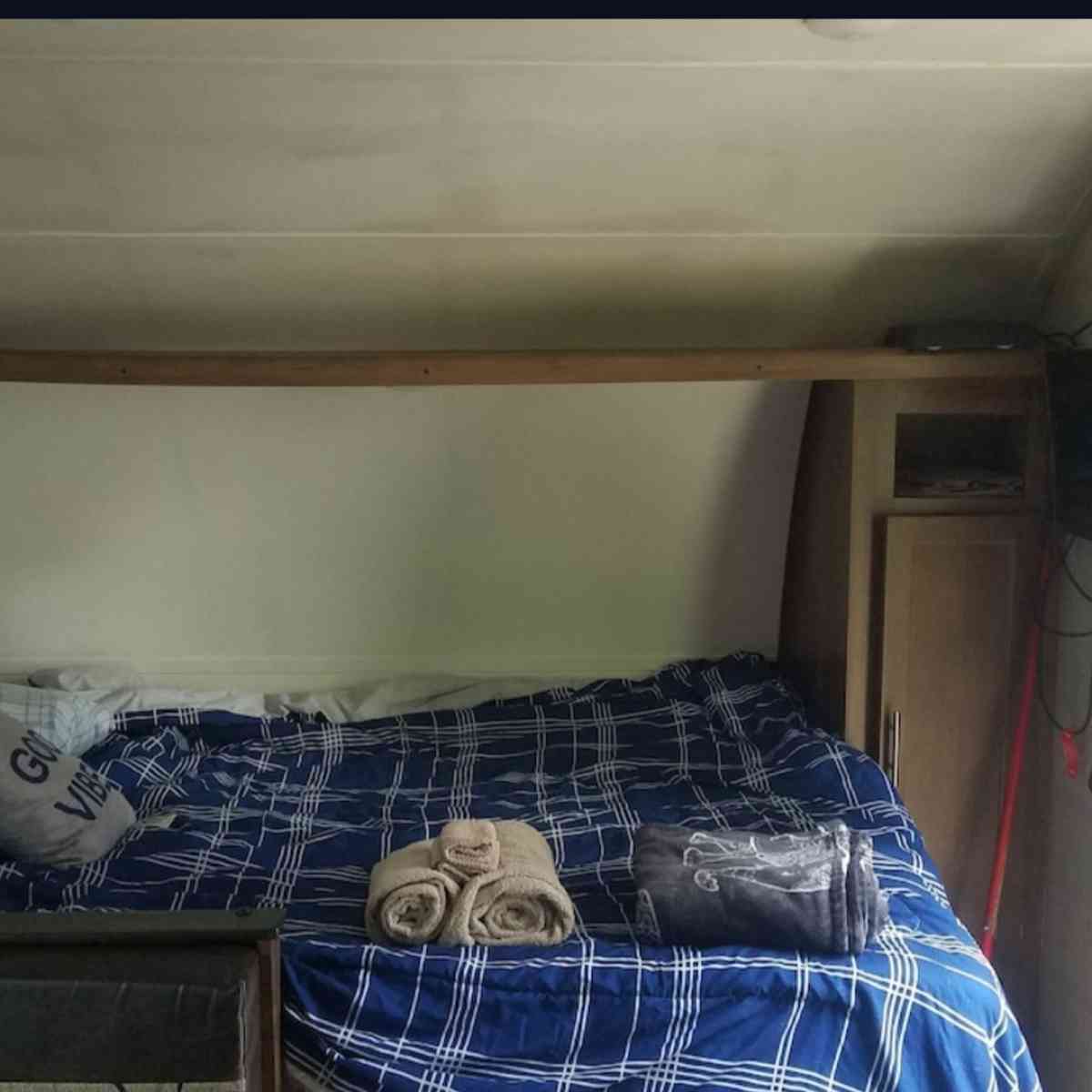 Camper near Mercedes Benz Stadium