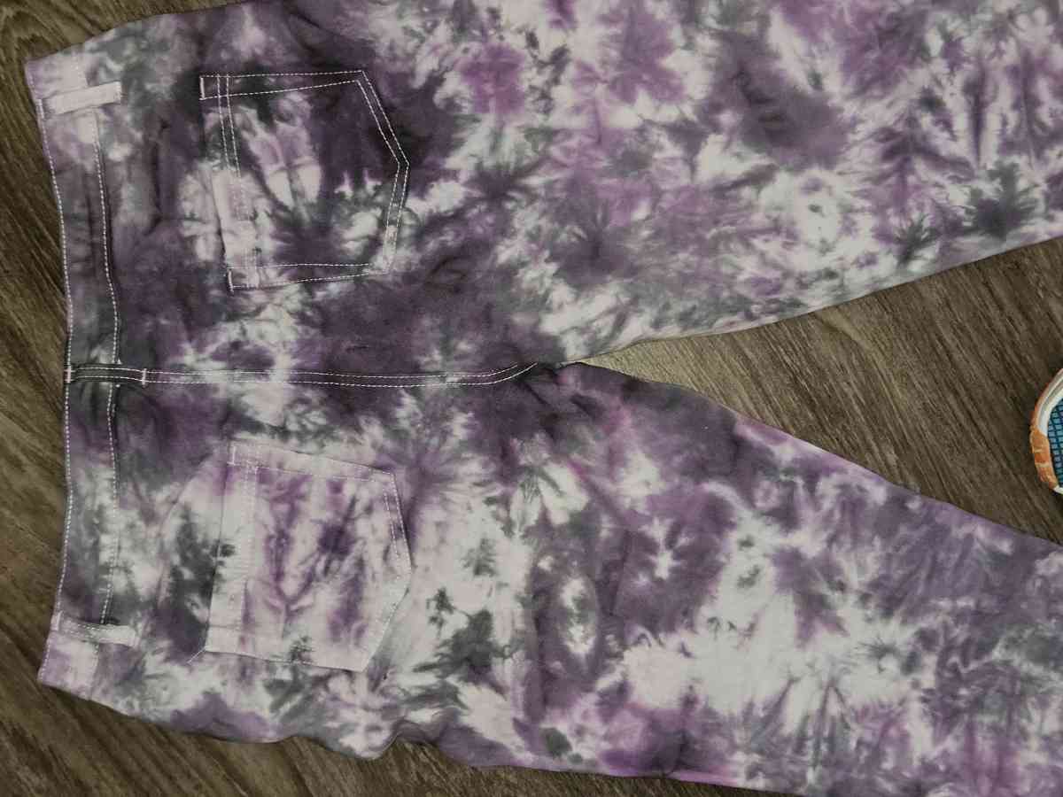 TyeDye Purple pants - Denver, Colorado - FleaMarketBay