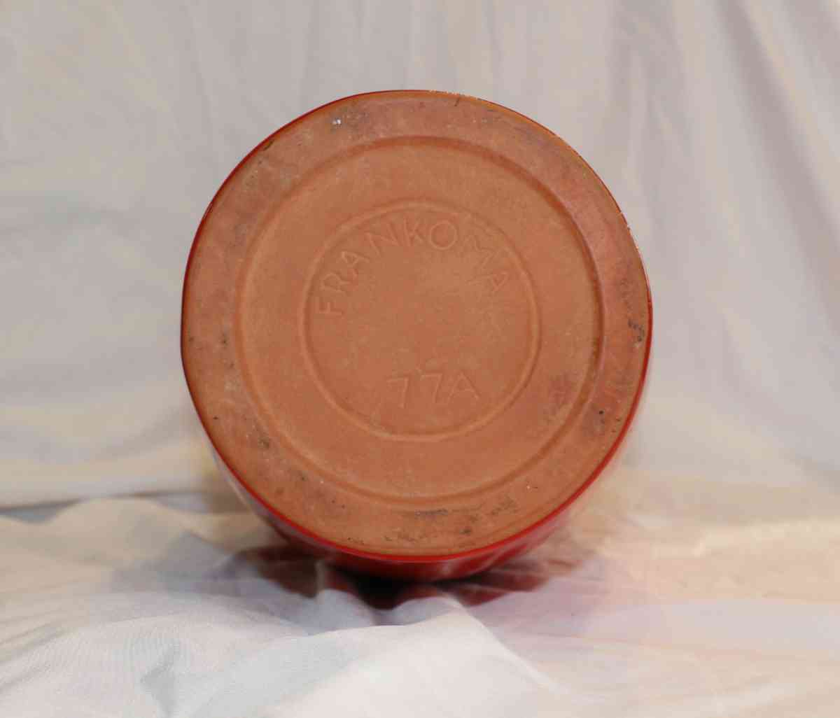 Vintage 17in Frankhoma Red Pitcher 77A - Fort Worth, Texas - FleaMarketBay