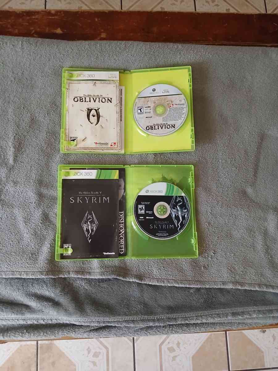 2 The Elder Scrolls Games for Xbox 360 - North Hollywood, California - FleaMarketBay
