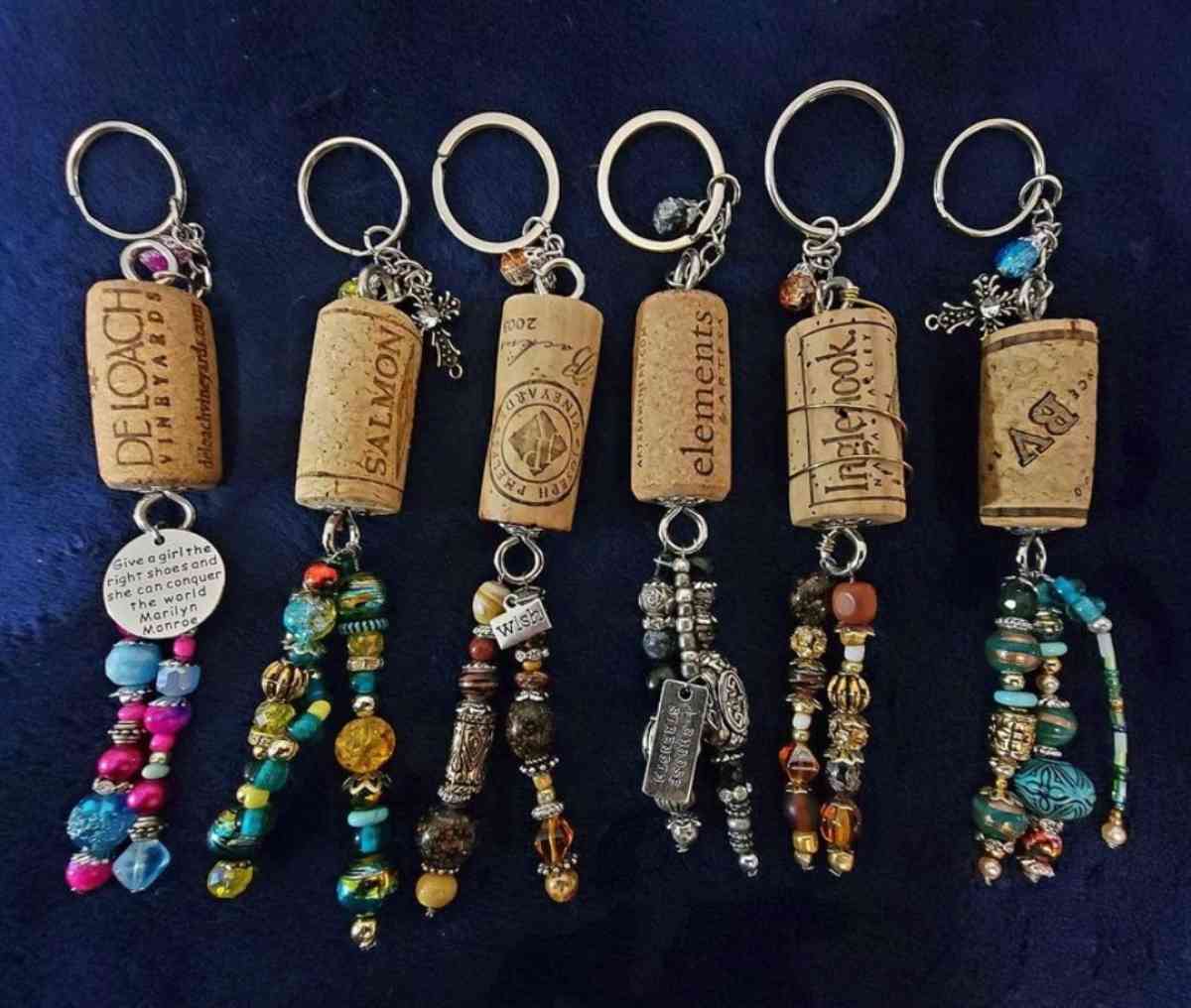 Cork keychains I made - Anderson, California - FleaMarketBay