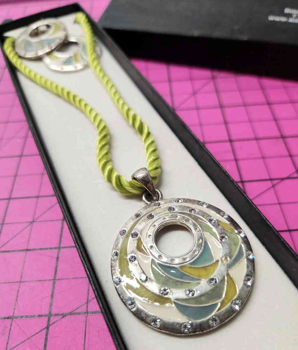 Boutique Green and Blue Enamel Pave Accented Fashion Jewlery - Kenner, Louisiana