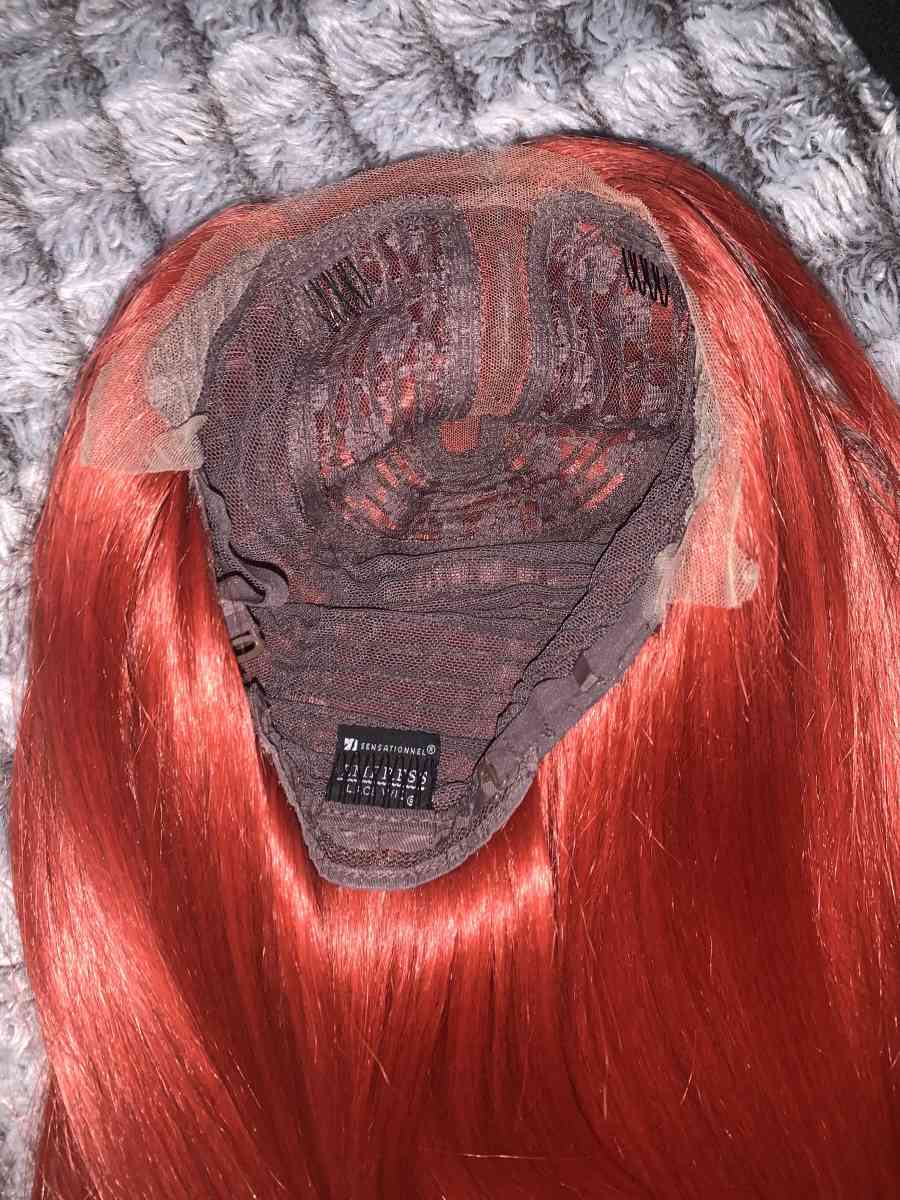 Conkolar Orange Straight Synthetic Lace FrontWigs Long Hair - Aurora, Illinois - FleaMarketBay